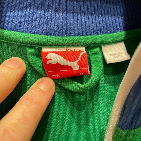 Puma Boys Zip Brazil Neymar Soccer Zip-up Sweatshirt - Picture 2 of 7